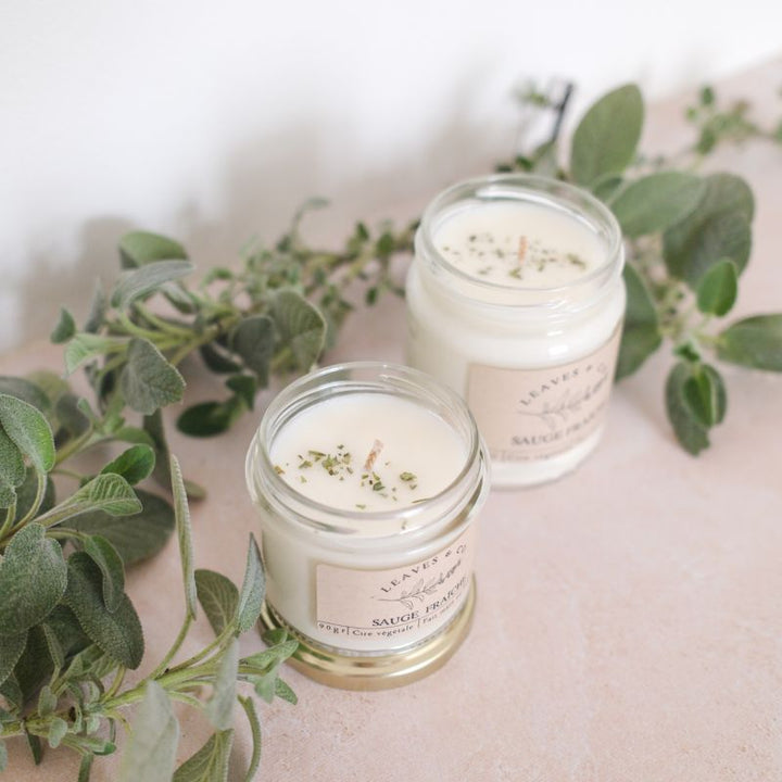 Vela de salvia fresca