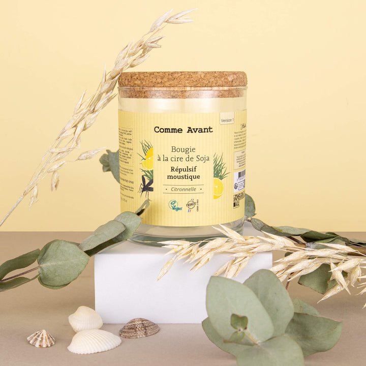 Mosquito repellent candle