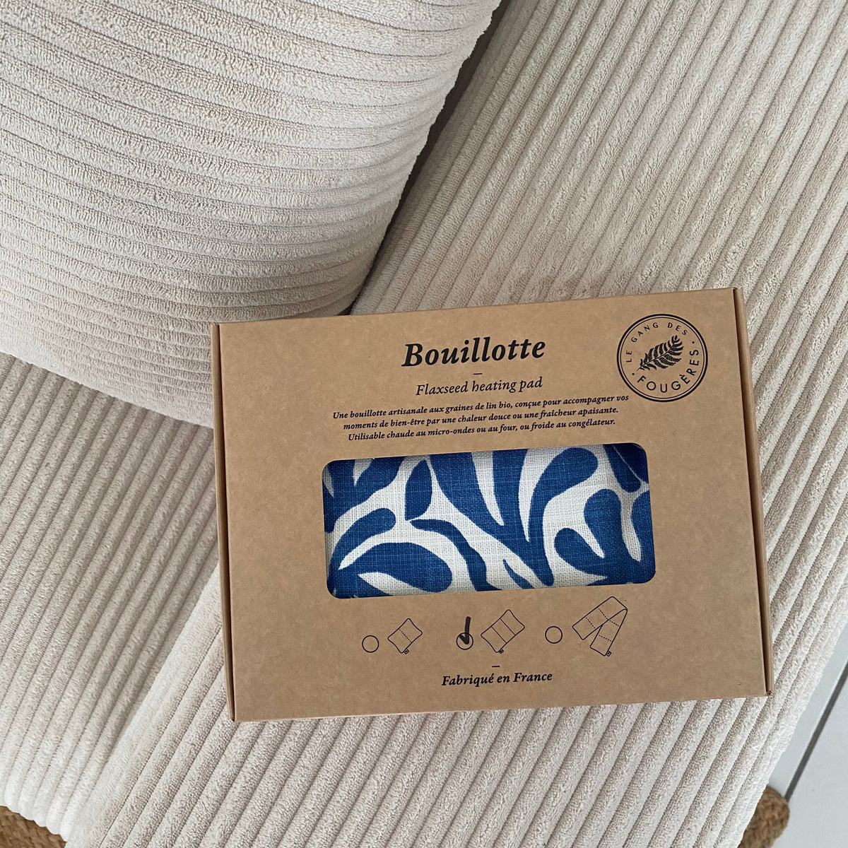 Bouillotte en graines de lin Matisse Le Gang des Fougères