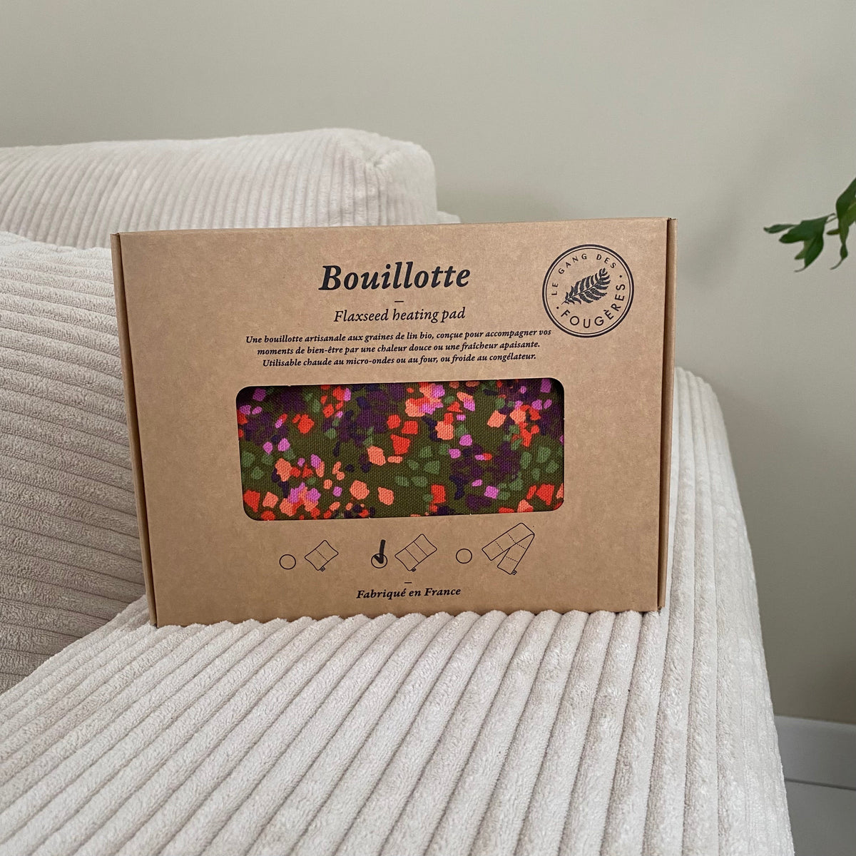 Bouillotte en graines de lin Tachiste Le Gang des Fougères