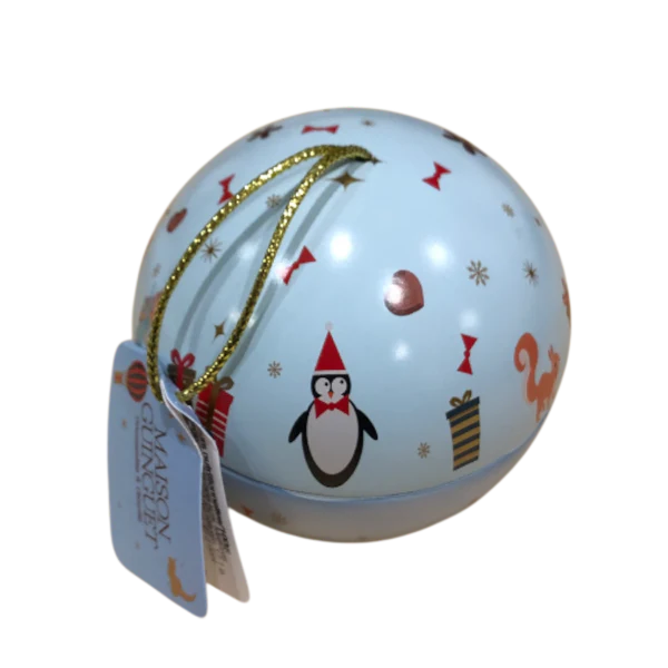 Boule de Noël Casse-Noisette garnie de chocolat