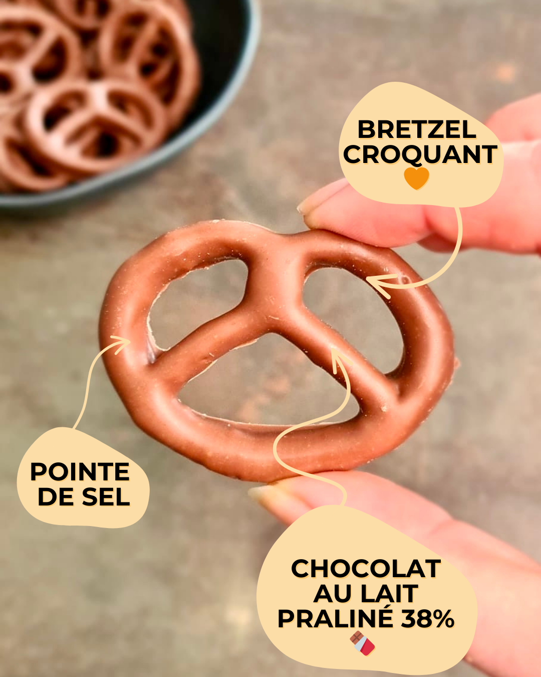 Bretzels - Chocolat praliné