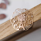 Broche Magnétique Eiffel Florale