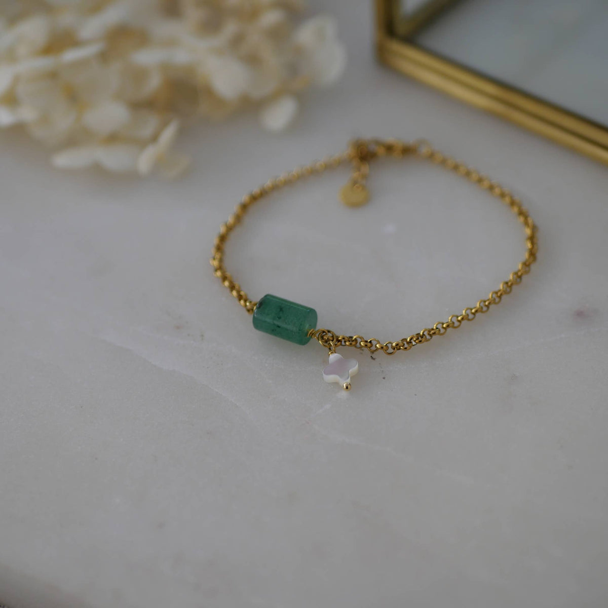 Bracelet Shubkhari - Trèfle Aventurine - Ginandger