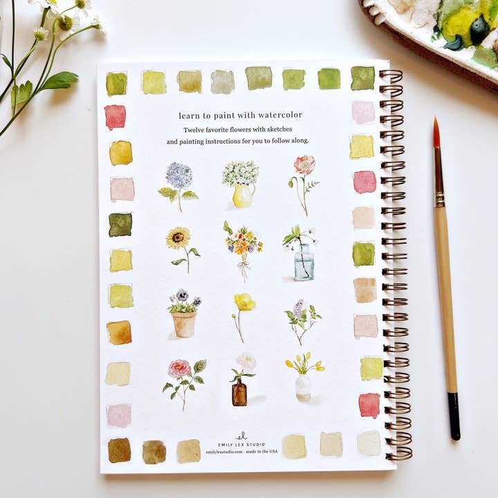 Carnet d'Aquarelle Flowers