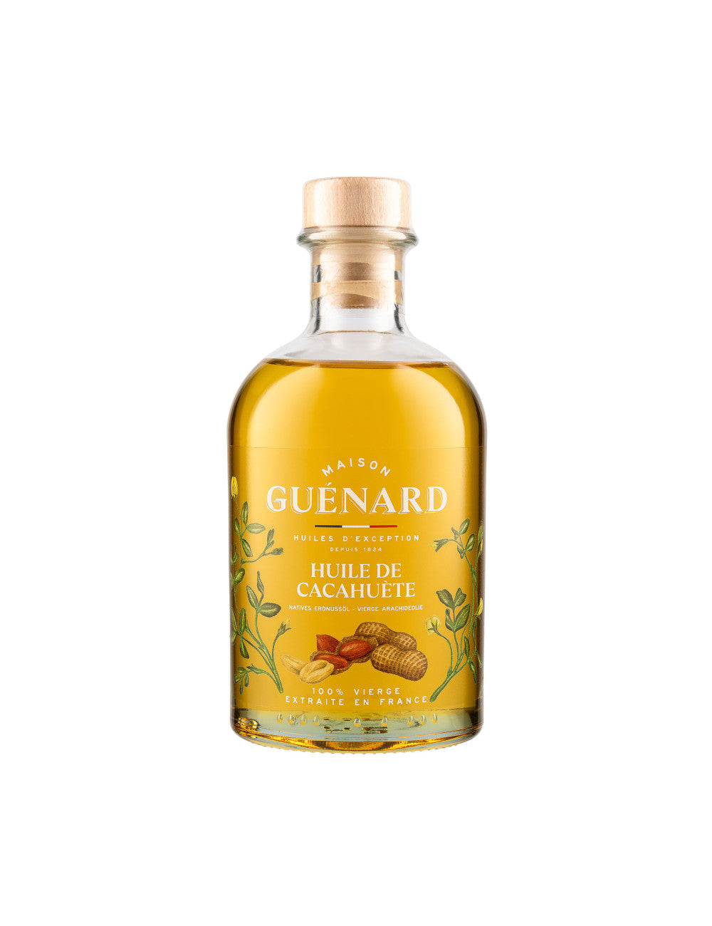 Bouteille d'huile vierge de cacahuète Maison Guénard, 24 cl