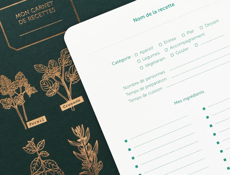 Carnet de recettes Mes aromates