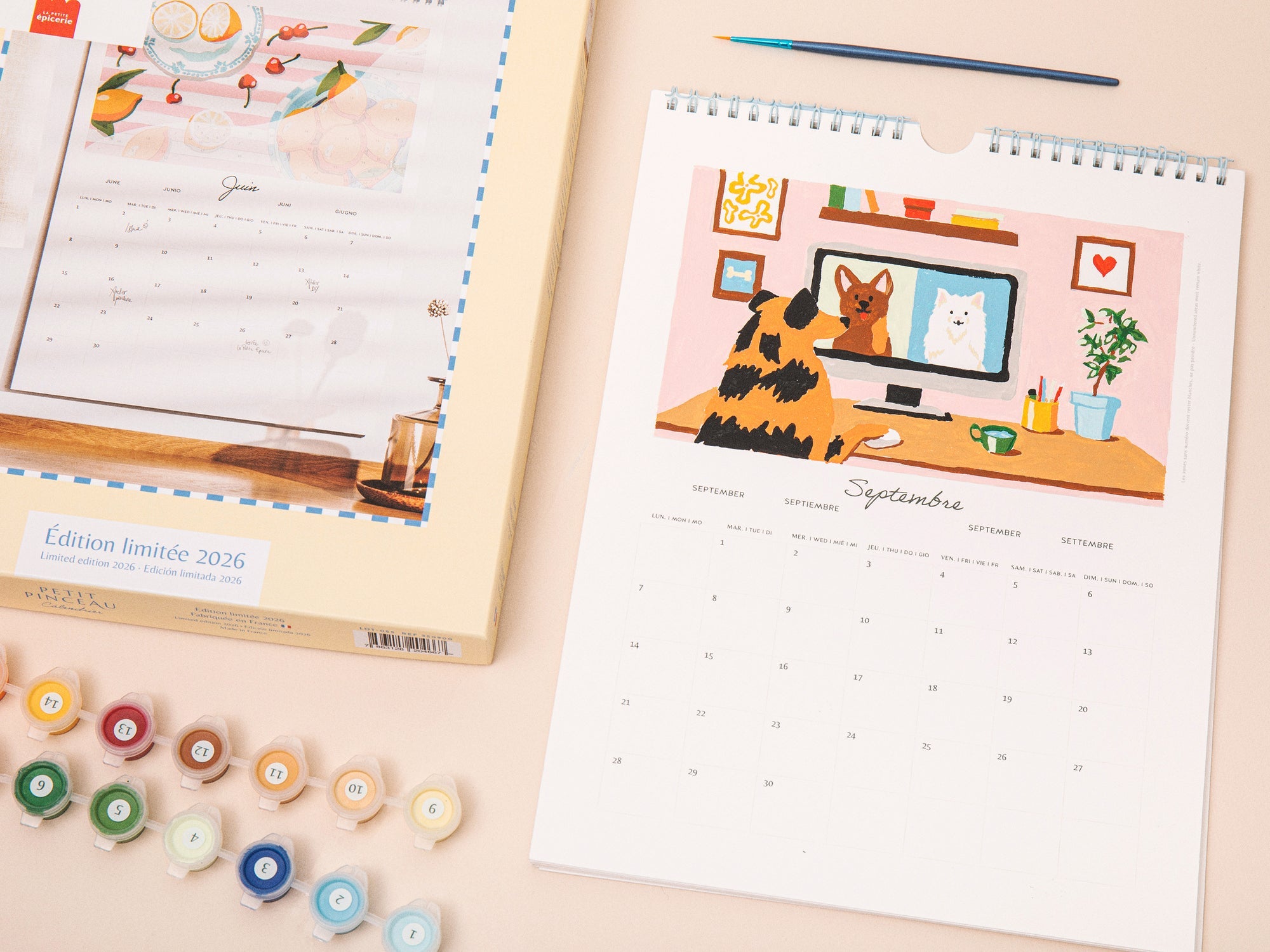 2026 calendar to paint