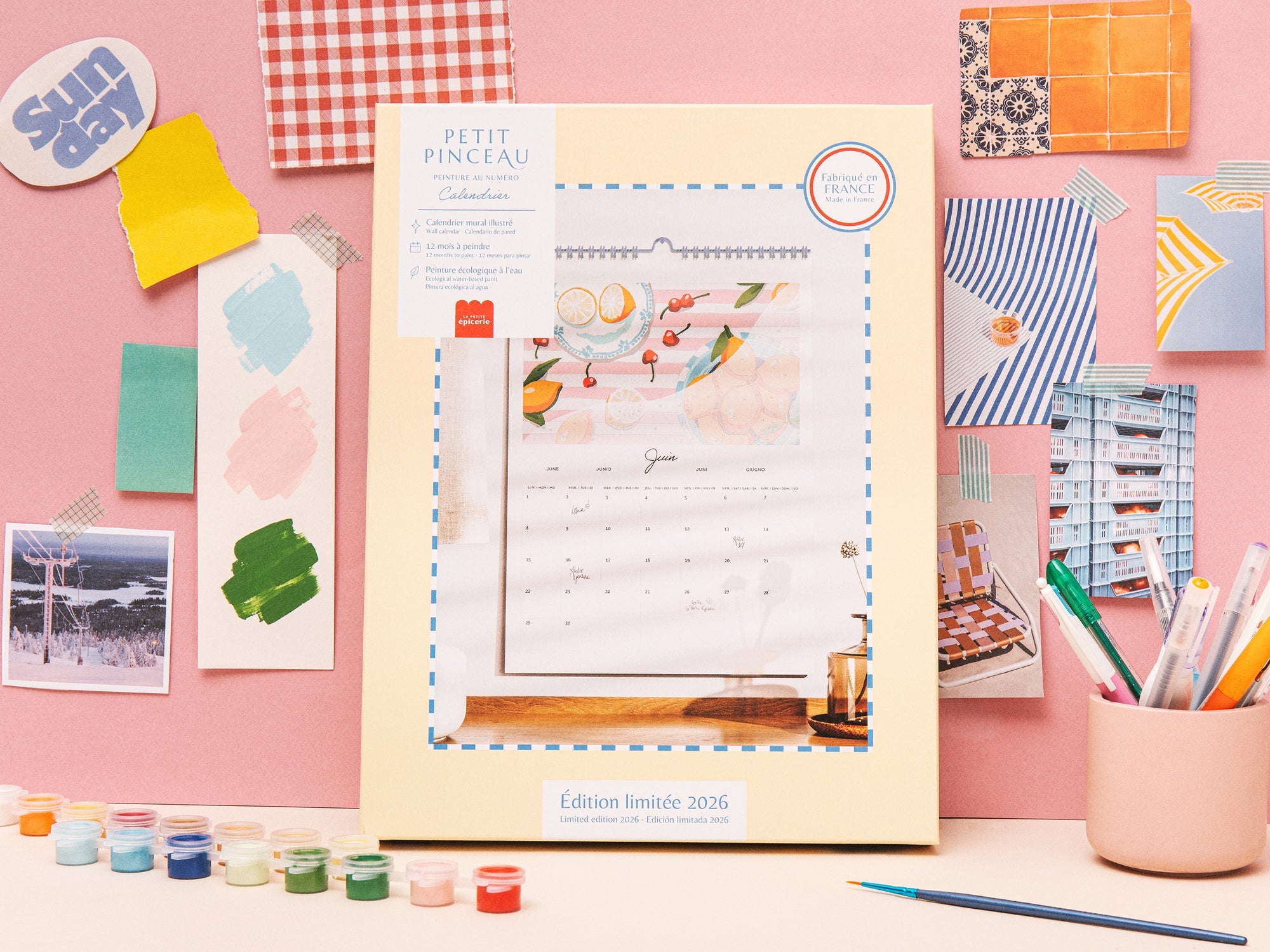 2026 calendar to paint