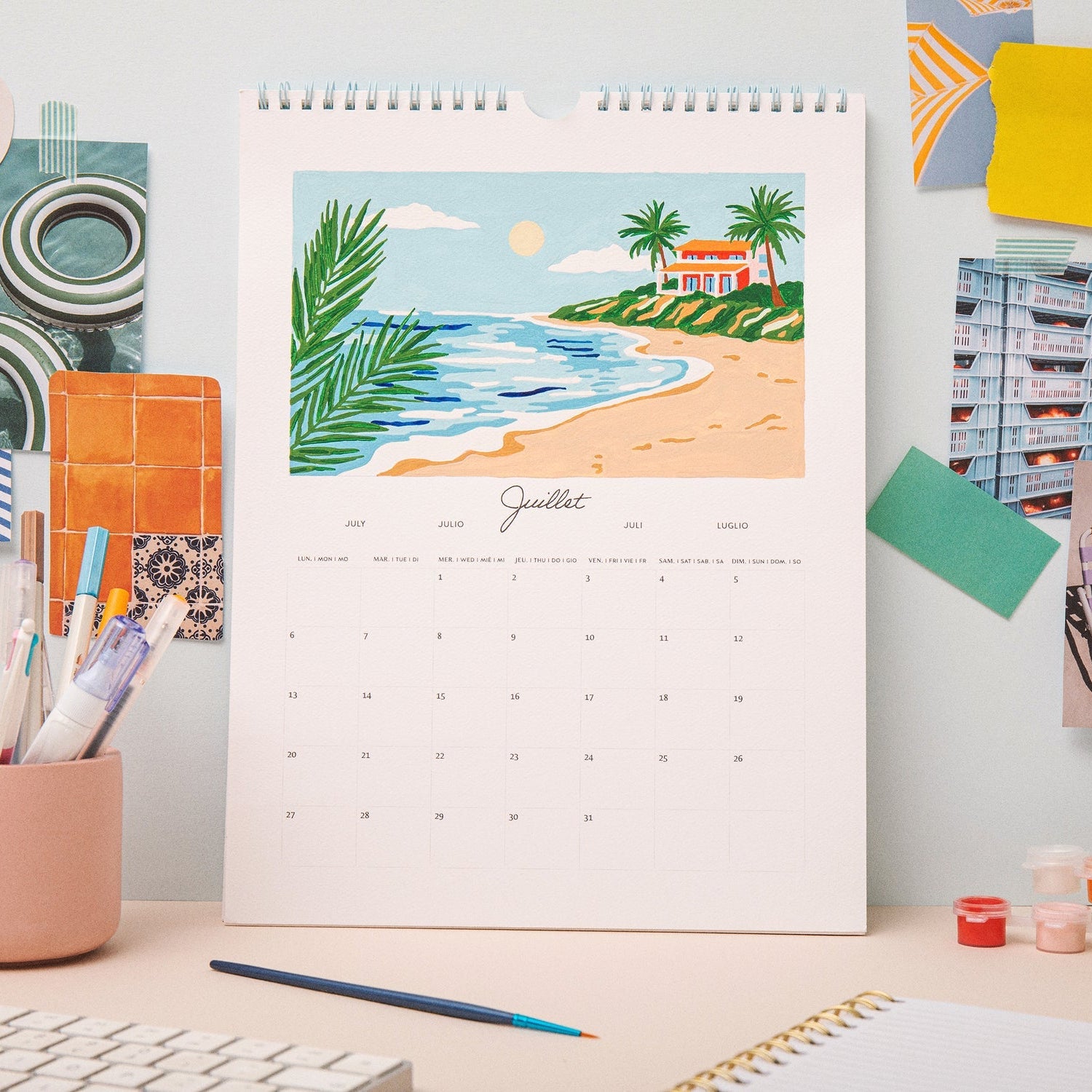 2026 calendar to paint