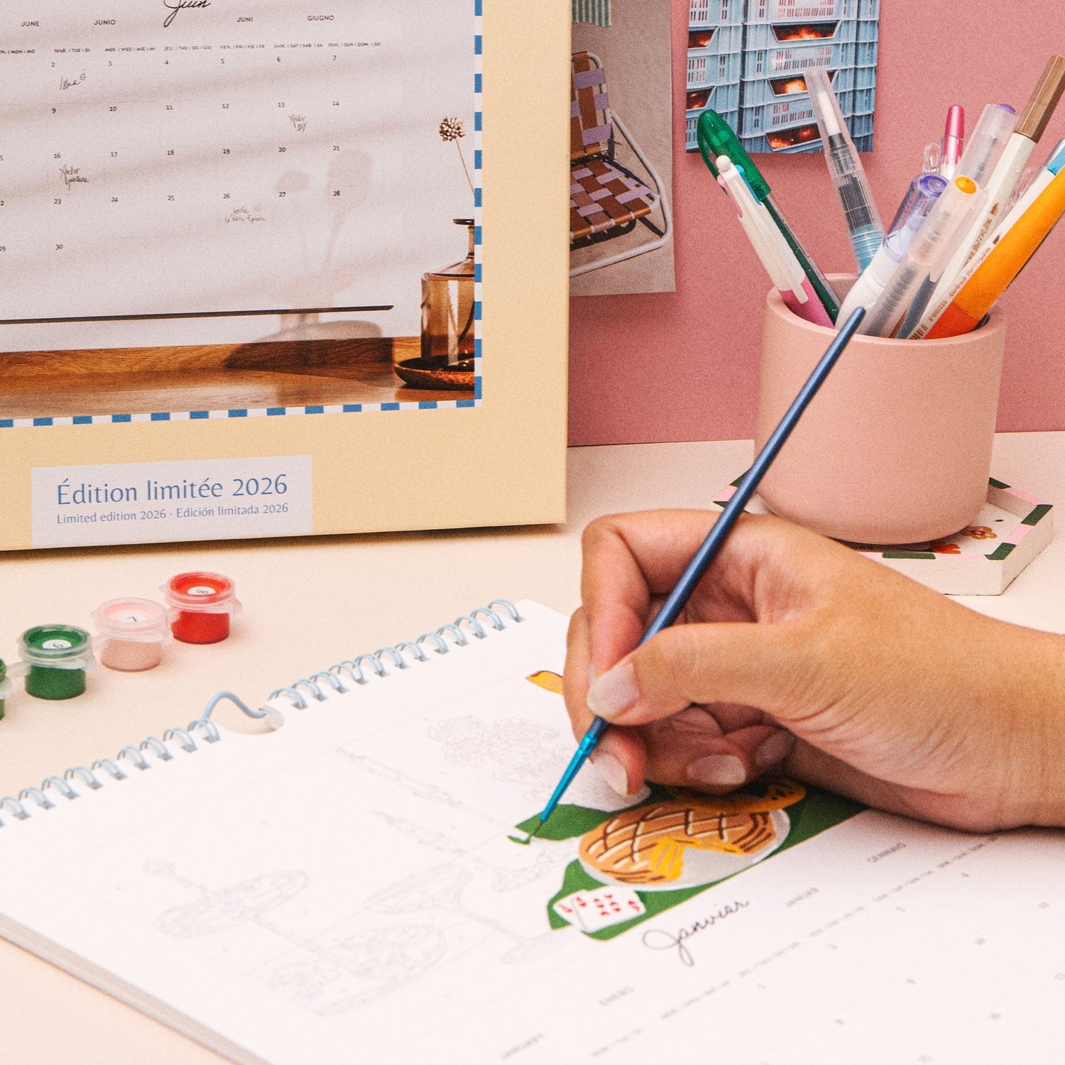 2026 calendar to paint