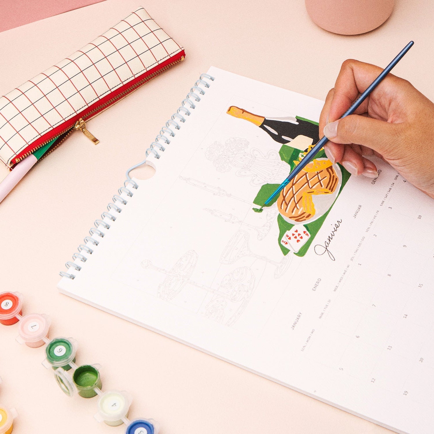 2026 calendar to paint