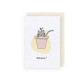 Carte à planter Chat Merci