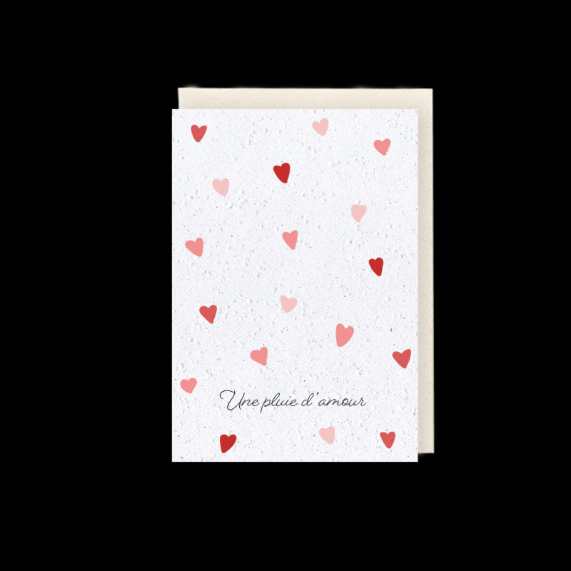 Plantable card - Rain of Love - Coin - Flower Paper