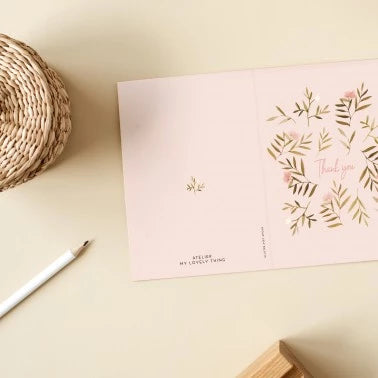 Carte Thank you rose