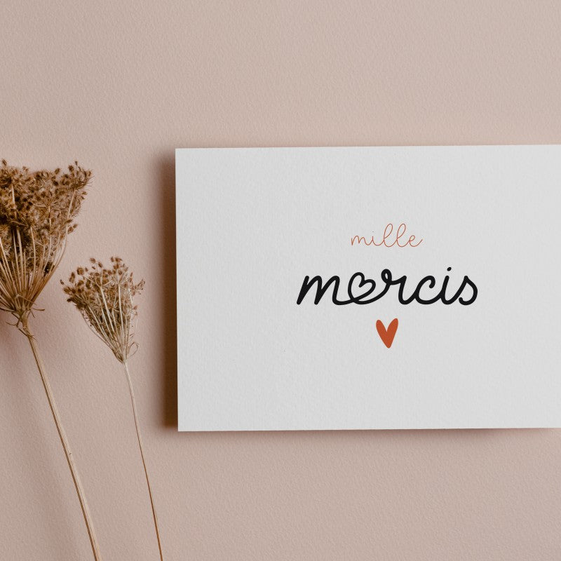 Carte Mille mercis