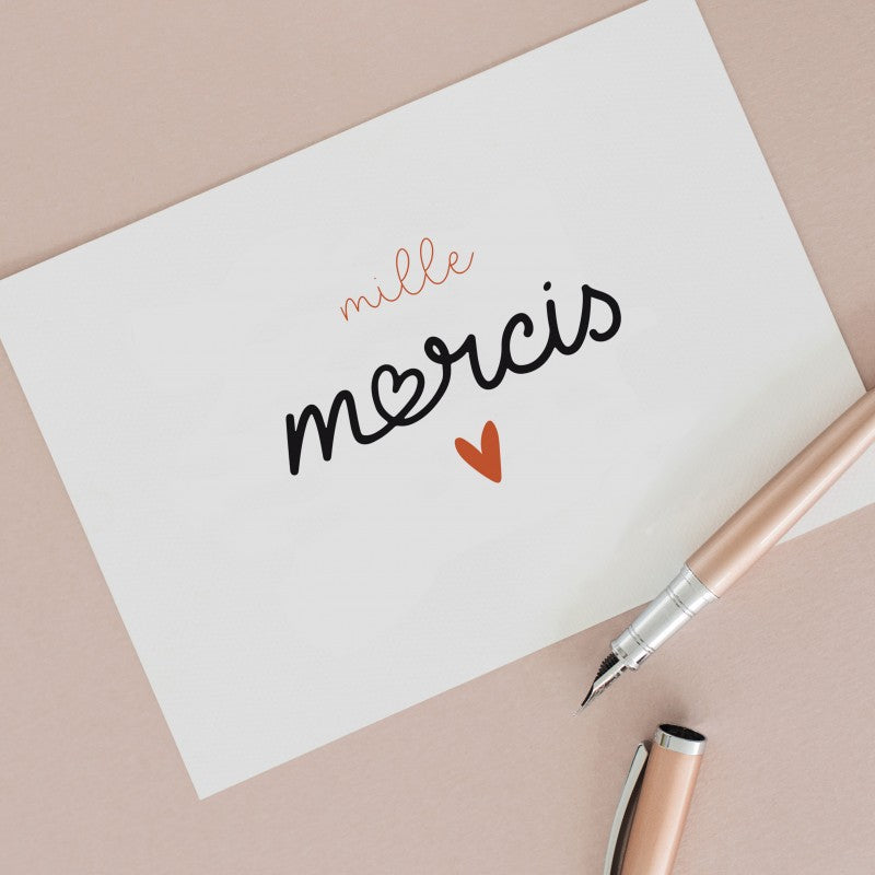 Carte Mille mercis