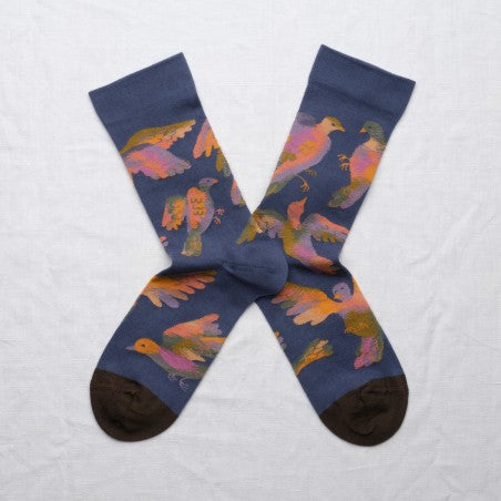 Chaussette Oiseaux Denim HB401