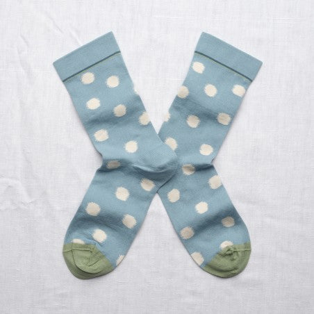 Chaussette Pois Bleus
