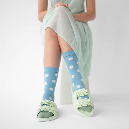 Chaussette Pois Bleus