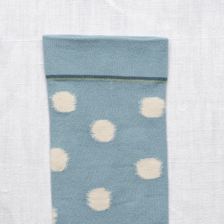 Chaussette Pois Bleus