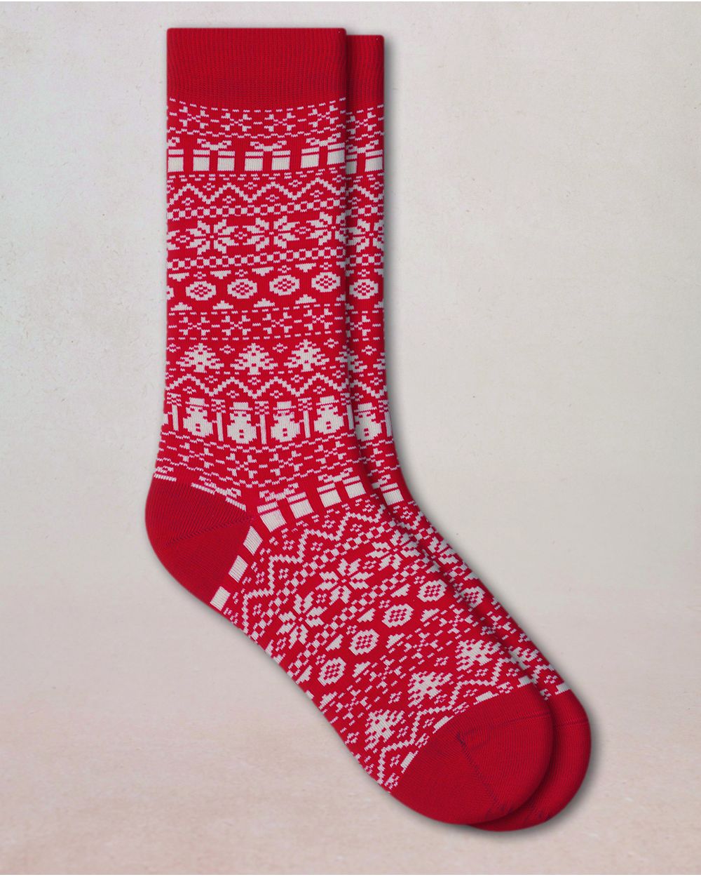 Chaussettes Coton Norvégien Rouge