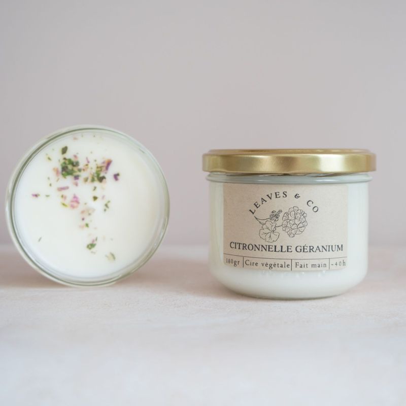 Bougie Citronelle Géranium