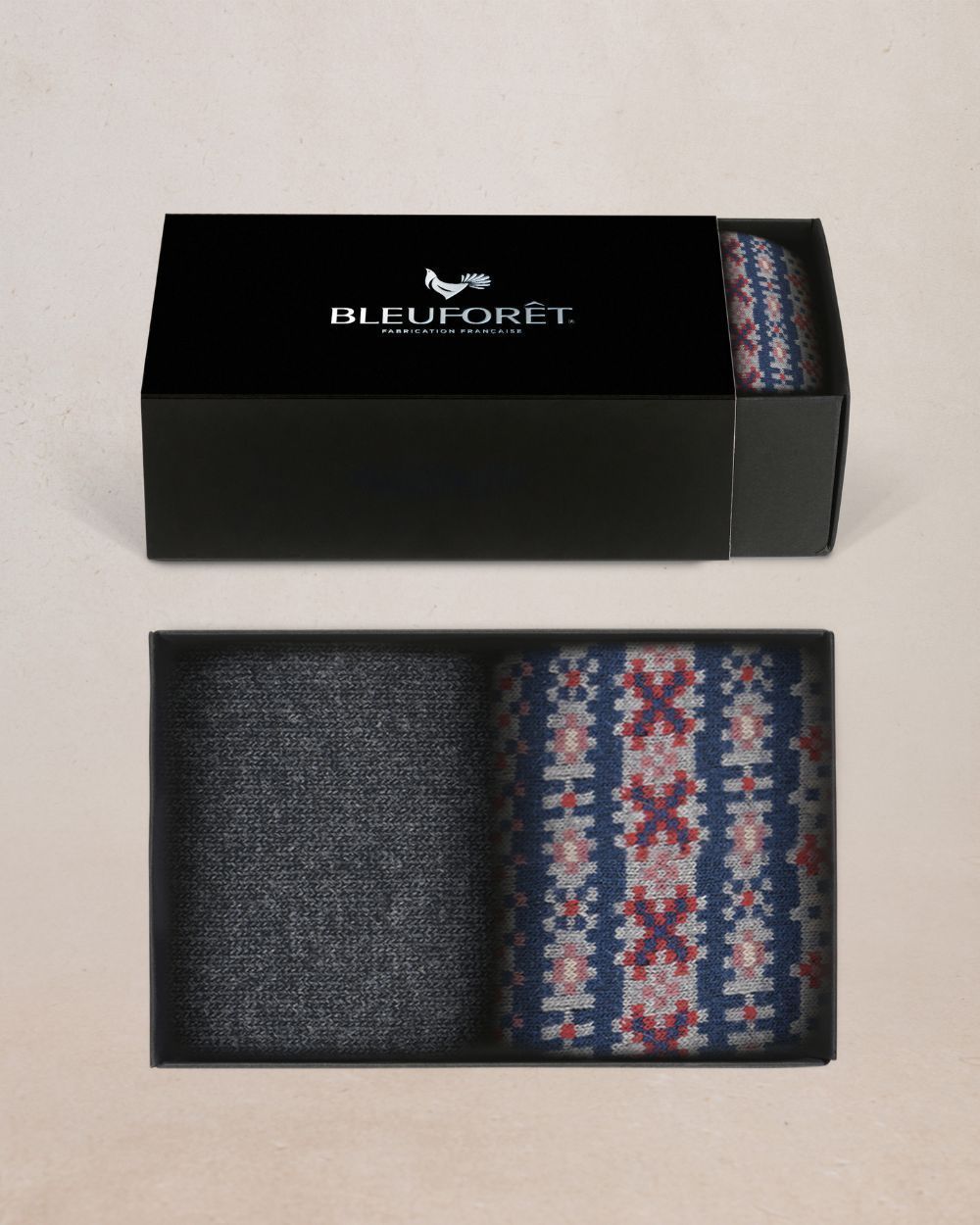 Men's Cashmere Socks Gift Set - Anthracite Admiral