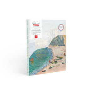 Peinture Au Numéro La plage et la falaise d'Armont