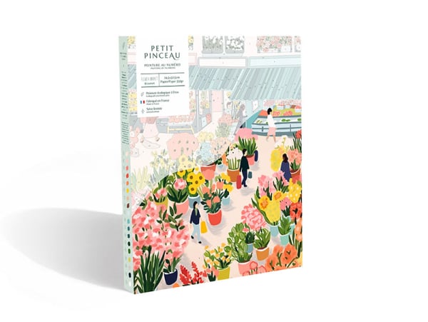 Coffret peinture au numéro Flower Market par Zaze Art