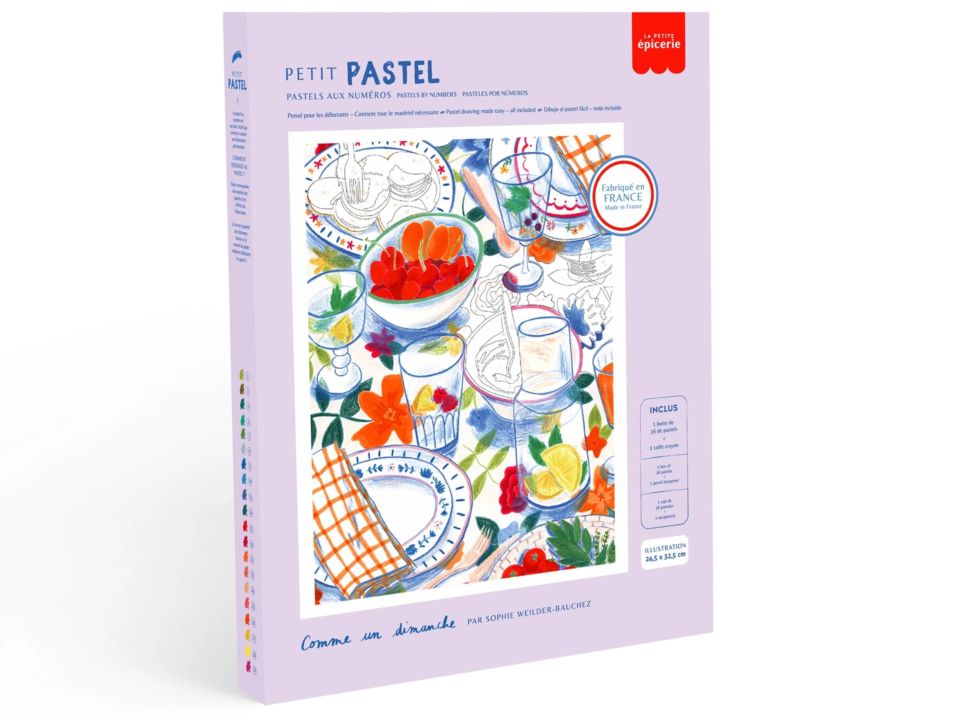 Coffret pastel au numéro Comme un dimanche