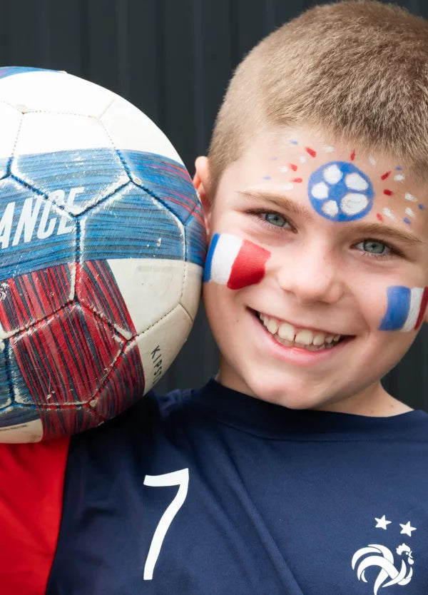 Kit supporter 3 crayons de maquillage Bleu-Blanc-Rouge