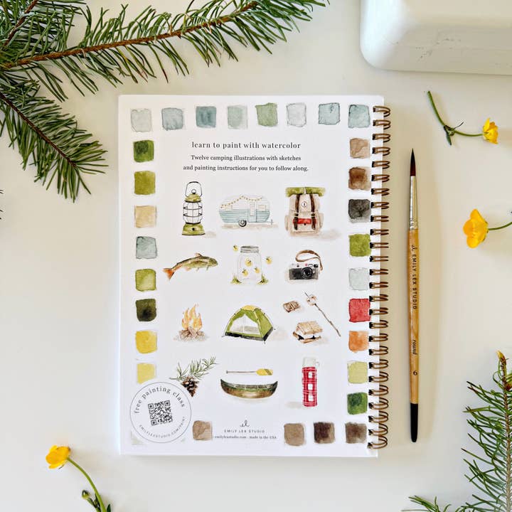 Carnet d'Aquarelle Camping