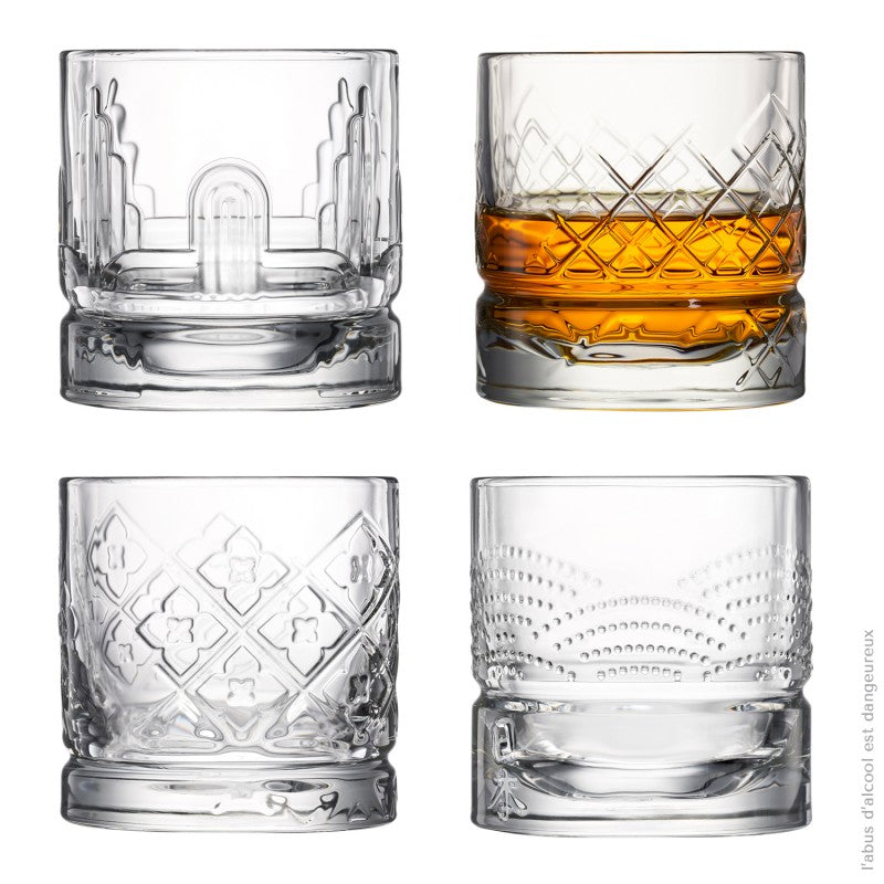 Set of 4 Dandy Whiskey glasses