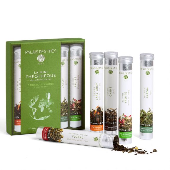 The mini-tea library - Tasting box of 5 tubes of tea