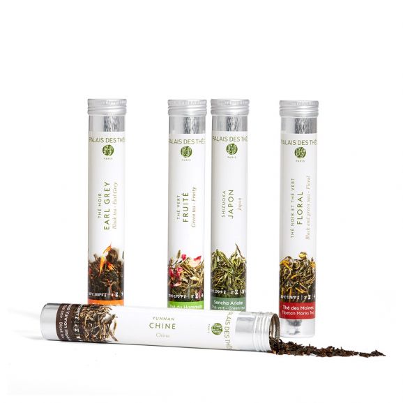 The mini-tea library - Tasting box of 5 tubes of tea