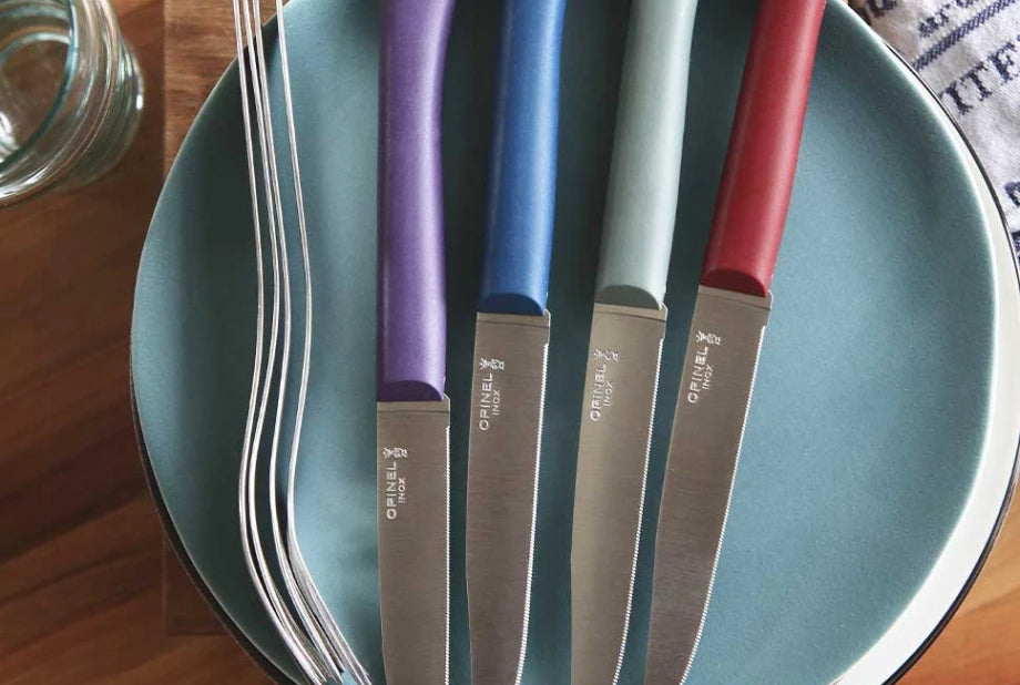 Boite de 4 Couteaux de table - Bon appétit + - Glam - Opinel