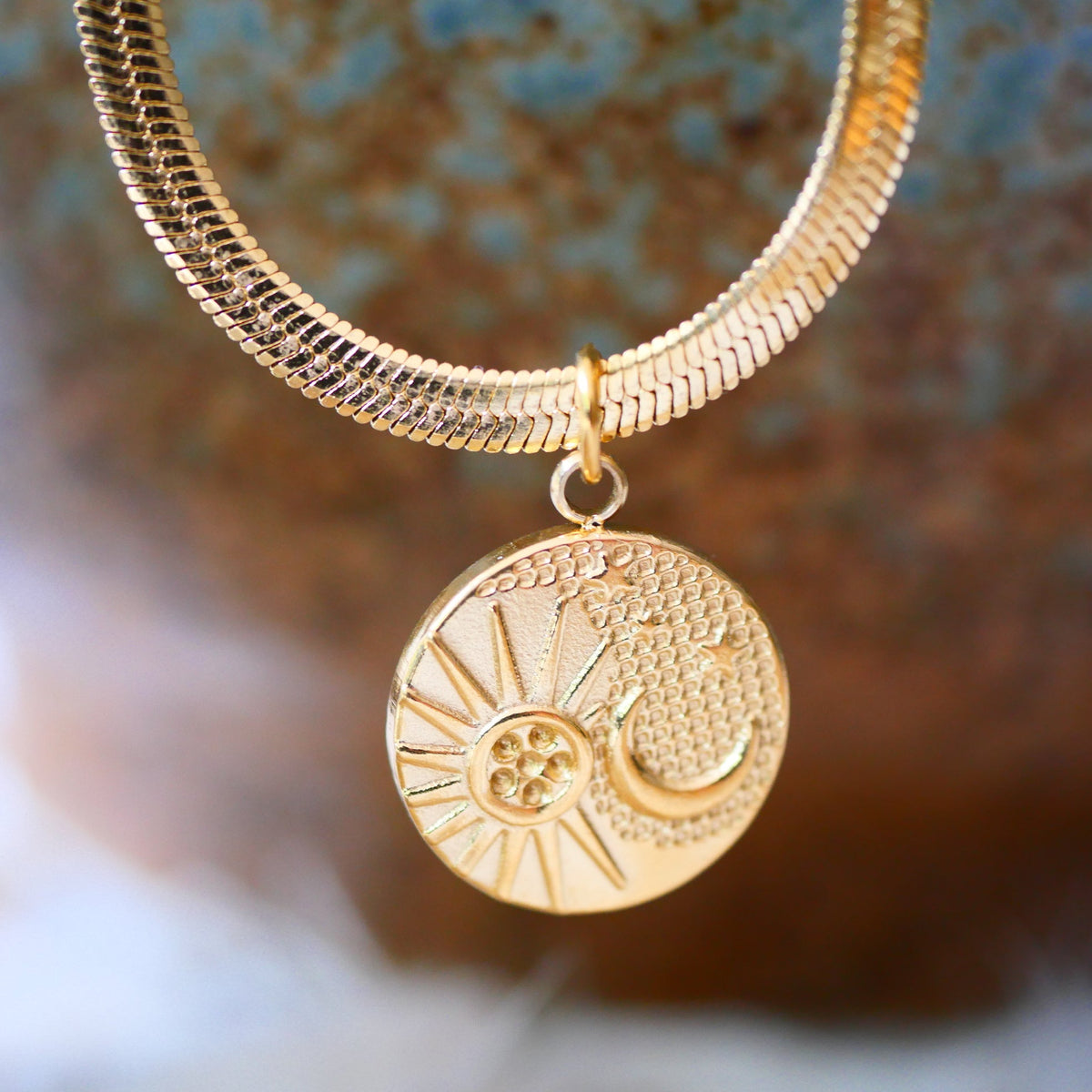 Pendentif lune et soleil Divya
