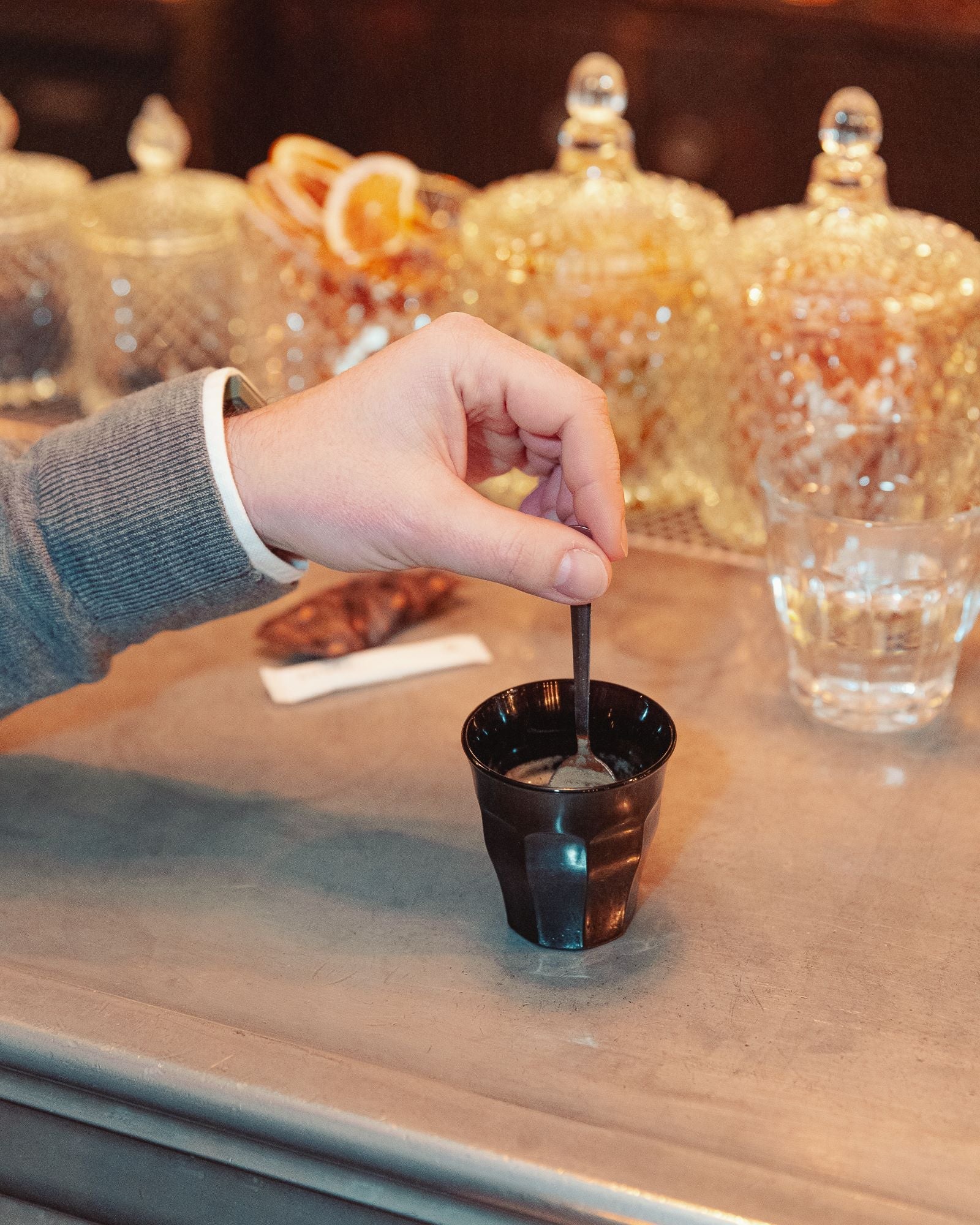 Coffret 6 Gobelets - Tasses Picardie Noir Brillant