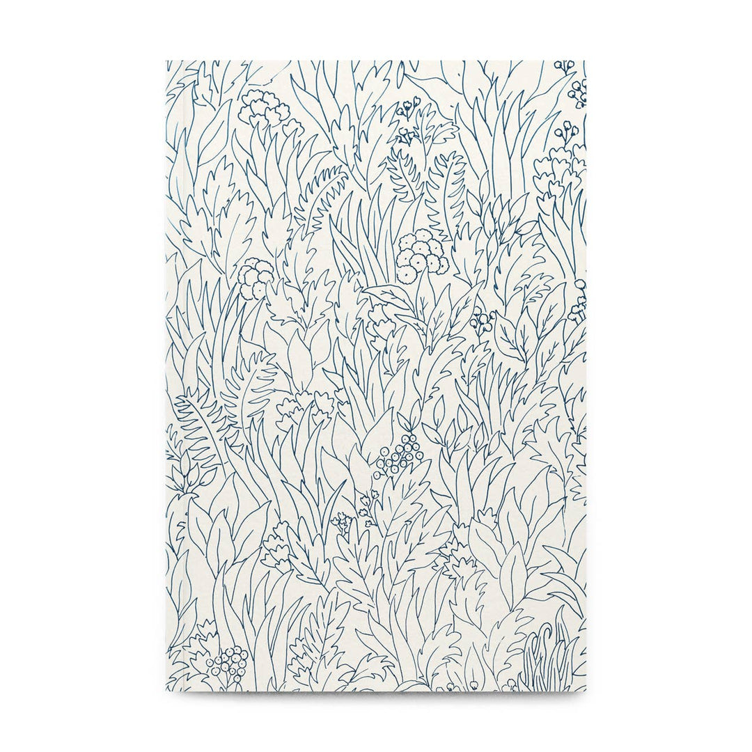 Grand carnet Fleurs Bleues