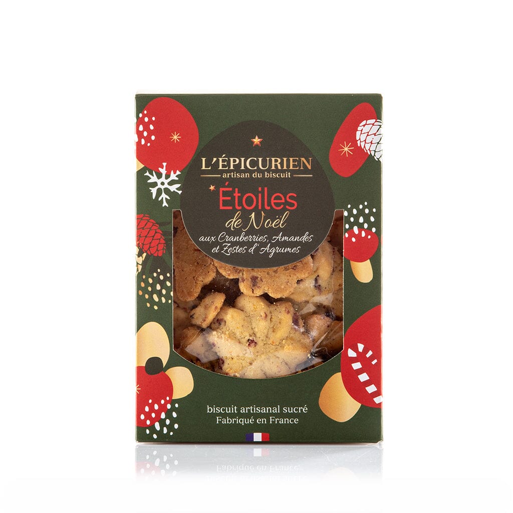Étoiles de Noël aux Cranberries Amandes et Zestes d’Agrumes