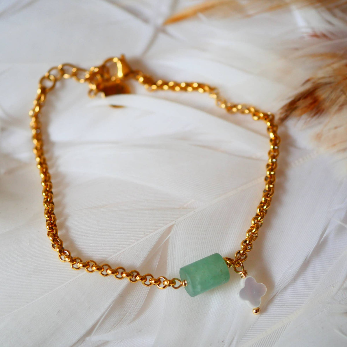 Bracelet Shubkhari - Trèfle Aventurine - Ginandger