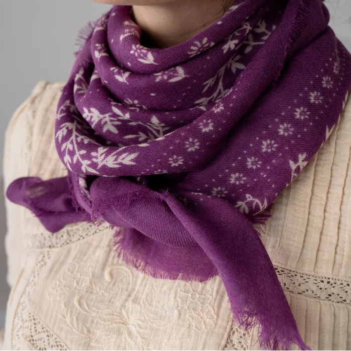 Foulard Karma Violet laine