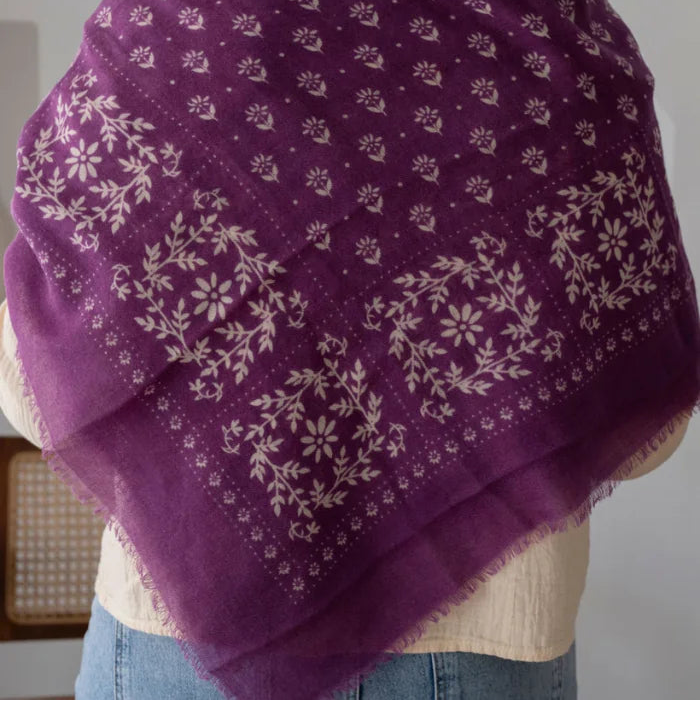 Foulard Karma Violet laine