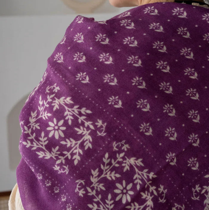 Foulard Karma Violet laine