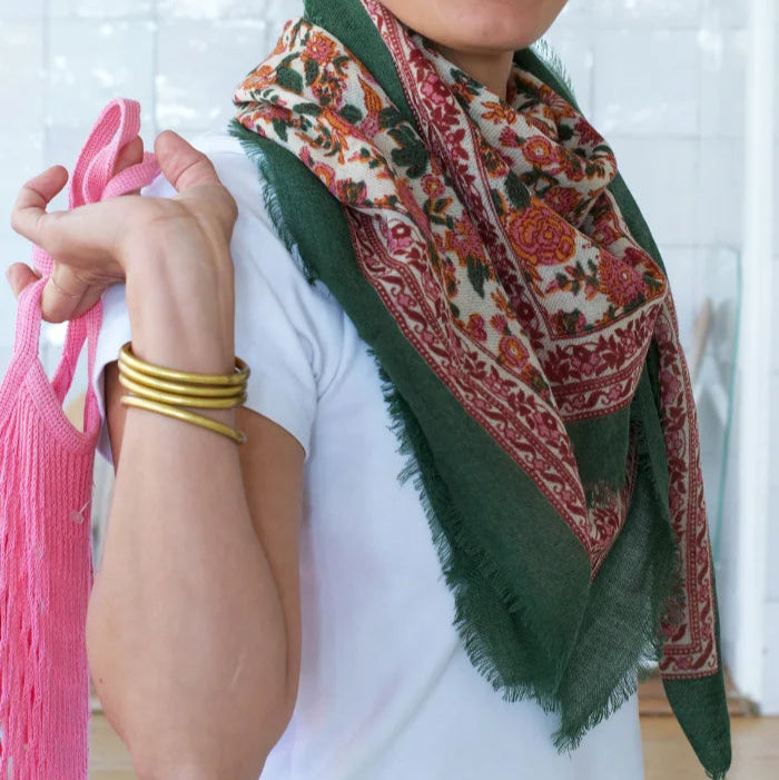 Foulard Ouna Poudre laine