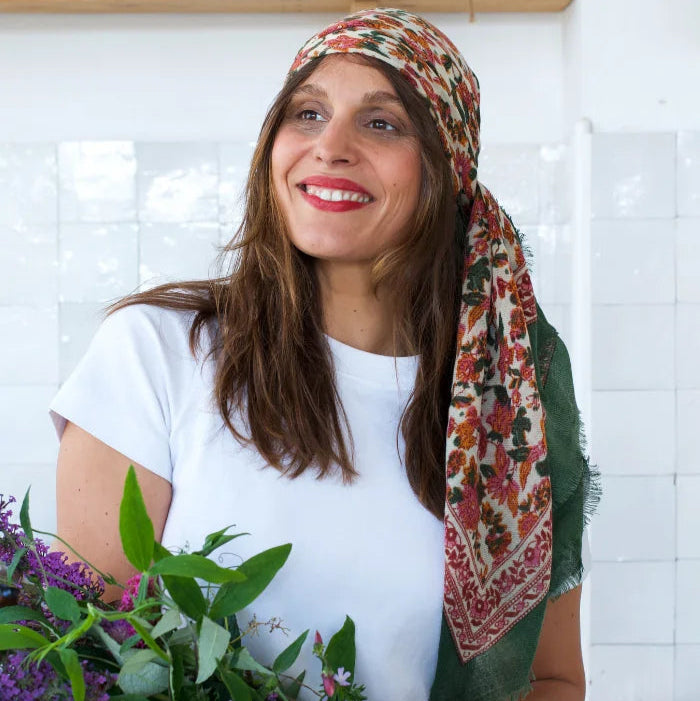 Foulard Ouna Poudre laine