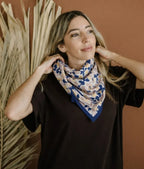 Foulard en coton - Amelia Blue