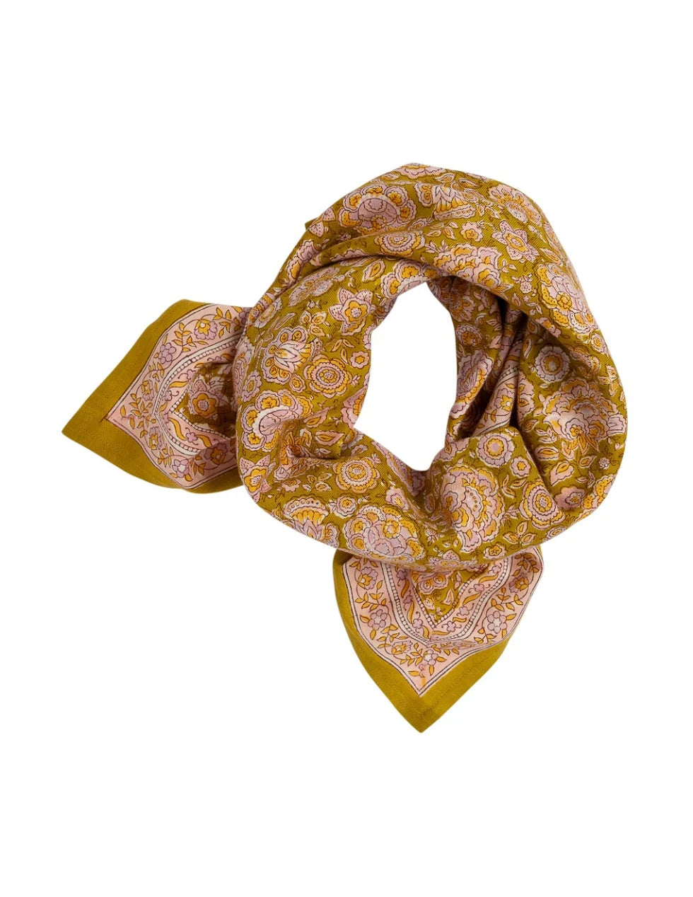 Foulard en coton Garda Khaki