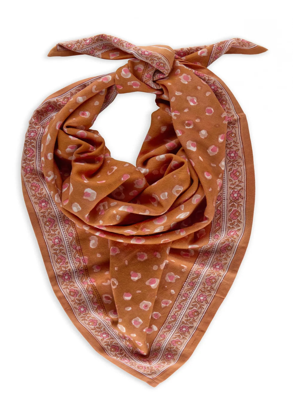 Foulard en coton - Bengal Praline